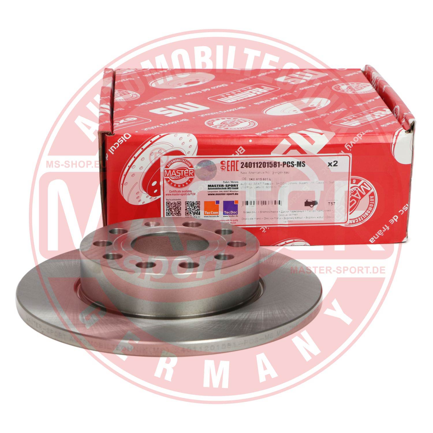 Disc frana MASTERSPORT GERMANY 24011201581-PCS-MS